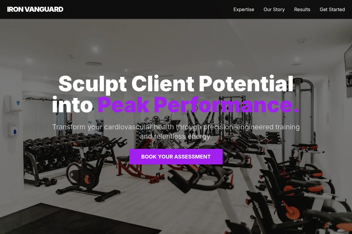 Cardio Fitness Personal Training Studio