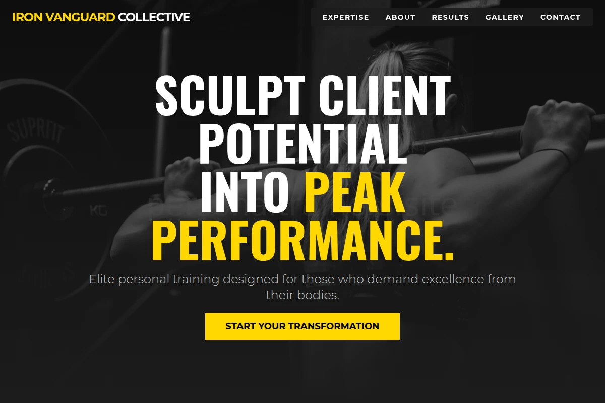 Gym Fitness Personal Training Studio